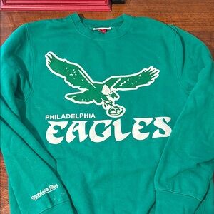 Mitchell & Ness Green Philadelphia Eagles Men's crew neck Sweatshirt